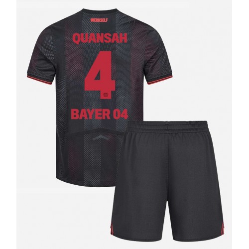 Bayer Leverkusen Jarell Quansah #4 Domaci Dres za Dječji 2025-26 Kratak Rukavima (+ kratke hlače)